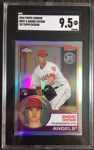 2018 Topps Chrome Shohei Ohtani 83T-6 SGC 9.5