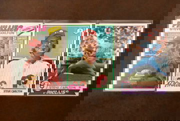 1977 Topps Steve Carlton Philadelphia Phillies #110 + 1978 and 1979 Bonus!