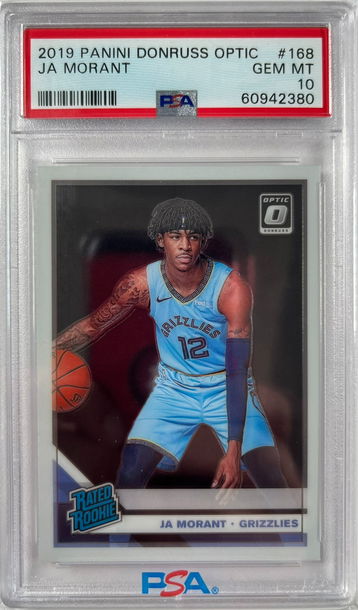 2019 Panini Donruss Optic Ja Morant RC Rookie Card PSA 10 Gem Mint