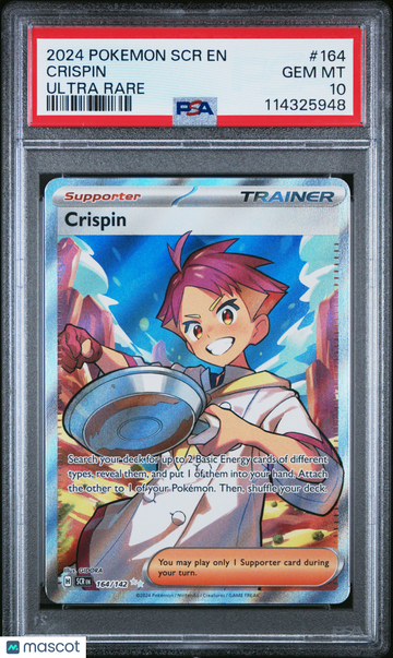 2024 Pokemon SCR EN-Stellar Crown Crispin Ultra Rare PSA 10 #164