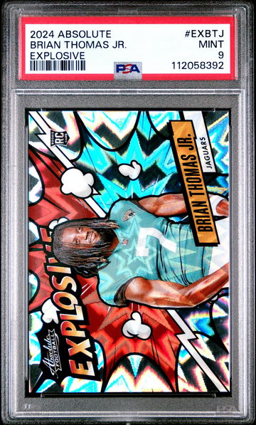 2024 Panini Absolute Explosive Brian Thomas Jr. #EX-BTJ PSA 9