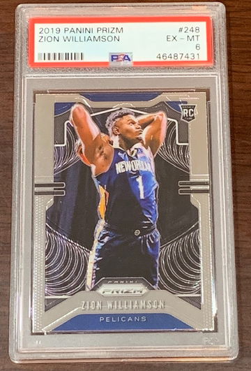 2019 Prizm Zion Williamson PSA 6