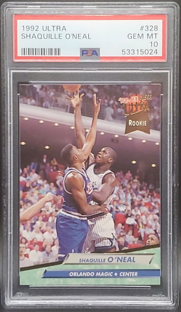 1992-93 Fleer Ultra #328 Shaquille O'Neal PSA 10 GEM MT RC