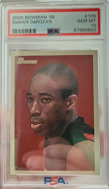 2009 Bowman 48 DEMAR DEROZAN PSA 10