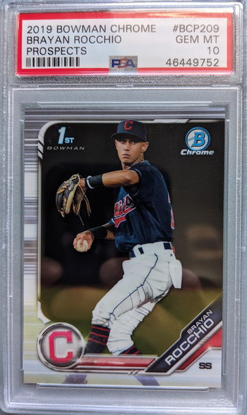 2019 1st Bowman Chrome Brayan Rocchio PSA 10 #BCP209
