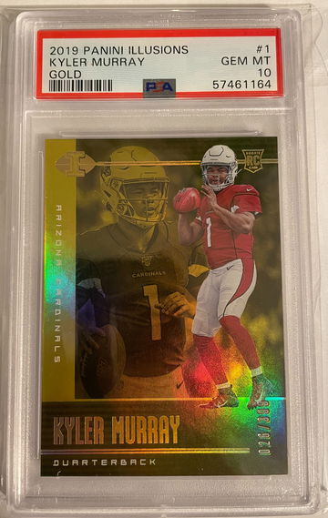 2019 Panini Illusions Kyler Murray Gold PSA 10 Rookie Card Refractor