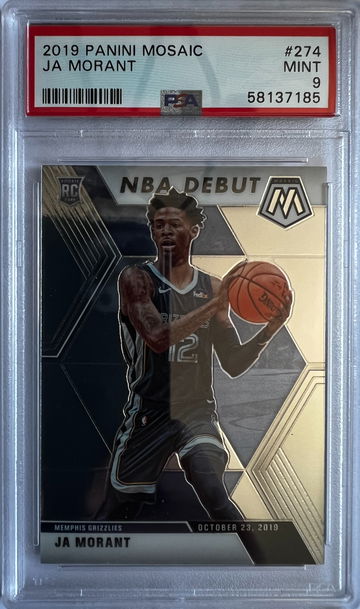 2019 Panini Mosaic Ja Morant PSA 9 Mint