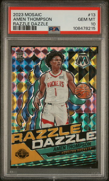 2023 Mosaic Razzle Dazzle Amen Thompson #13 PSA 10