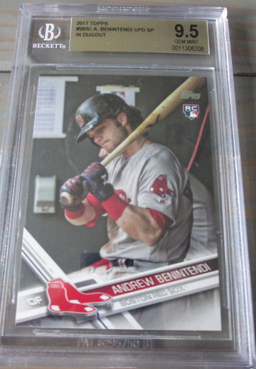 Andrew Benintendi RC SP In Dugout 2017 Topps Update BGS 9.5 Gem Mint 