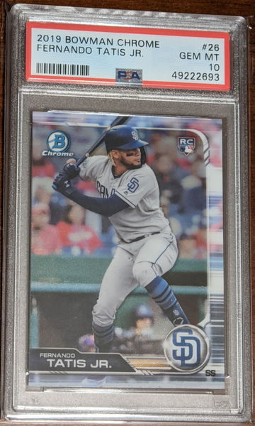 2019 Bowman Chrome Fernando Tatis Jr RC PSA 10