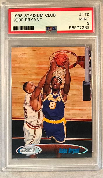 Kobe Bryant 1998 Stadium Club #170 - PSA 9 Mint - Los Angeles Lakers