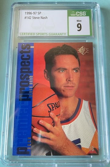 1996 SP Steve Nash Rookie Card CSG 9