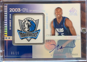 2003-04 SP Signature SP Rookie Logo Auto Josh Howard 06/25