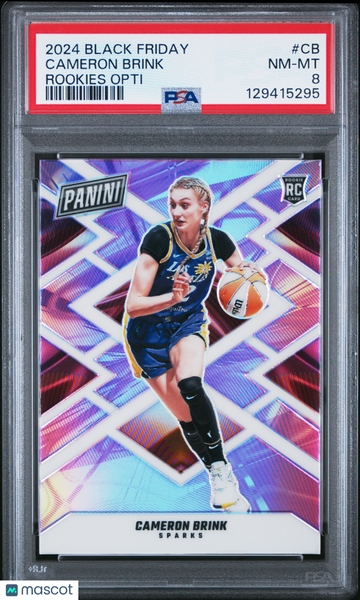 2024 Panini Black Friday Rookies Opti Cameron Brink #CB PSA 8
