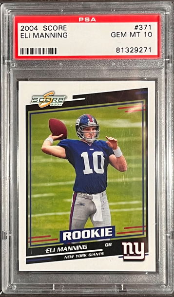 2004 Score Eli Manning RC #371 PSA 10