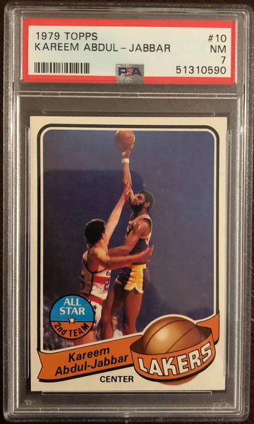 1979 Topps Kareem Abdul-Jabbar #10 PSA 7 NM