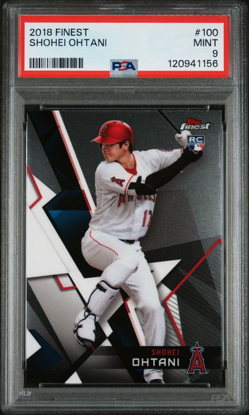 2018 Finest Shohei Ohtani #100 PSA 9