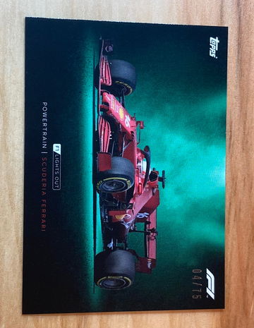 2021 Topps Lights Out Scuderia Ferrari Powertrain /75