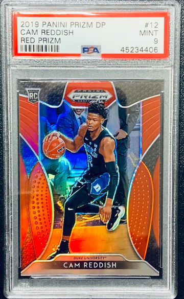 2019-20 DP Prizm Cam Reddish Red Prizm RC PSA 9