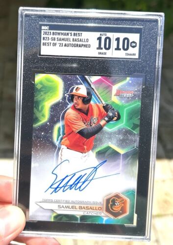 2023 Bowman's Best SAMUEL BASALLO Prospect Auto SGC 10 MINT Orioles Autograph