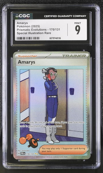 2025 Pokemon #170/131 Amarys Prismatic Evolutions CGC 9