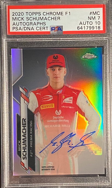 2020 Topps Chrome Sapphire F1 Mick Schumacher Refractor Auto Rookie RC F2 Formula 1 