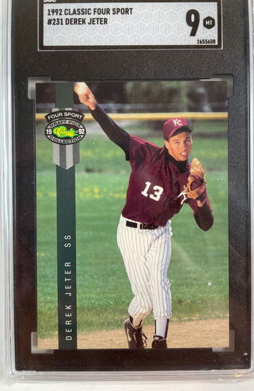 1992 classic four sport Derek jeter SGC 9 231