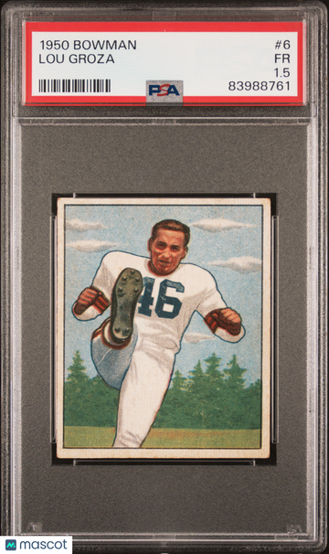 1950 Bowman Lou Groza #6 PSA 1.5