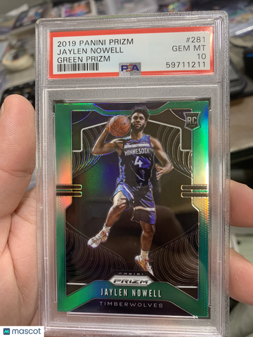 2019 Panini Prizm Jaylen Nowell #281 Green PSA 10
