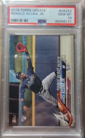 Ronald Acuna Jr 2018 Update PSA 10 #252