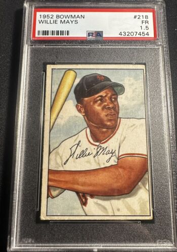 1952 Bowman #218 Willie Mays Good PSA 1.5 FR