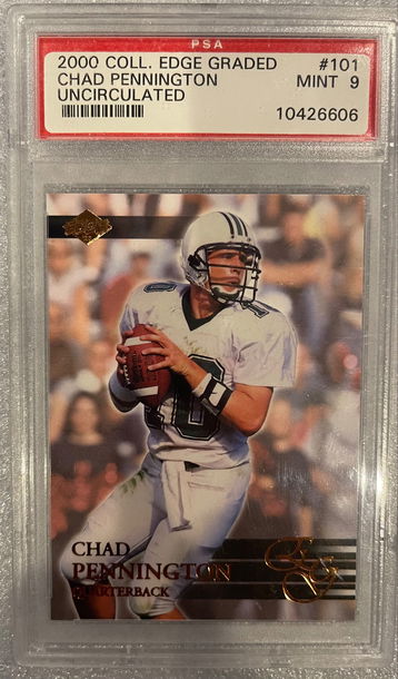 2000 Coll Edge Chad Pennington  1/5000#101 PSA MINT 9