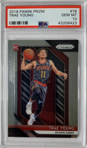 2018 Panini Prizm Trae Young PSA 10 Gem Mint #78