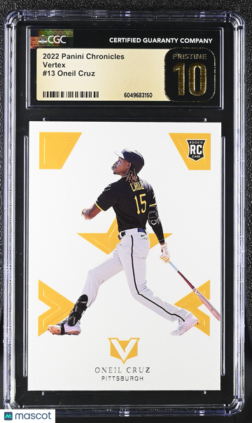 2022 Panini Chronicles Oneil Cruz #13 Vertex CGC 10