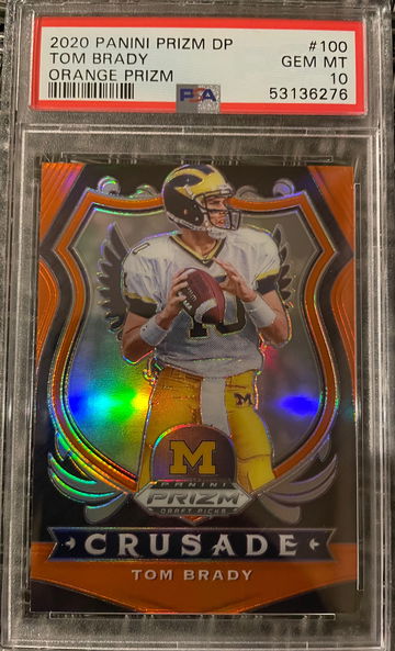 2020 Tom Brady Orange Refractor Crusade Prizm Draft Picks
