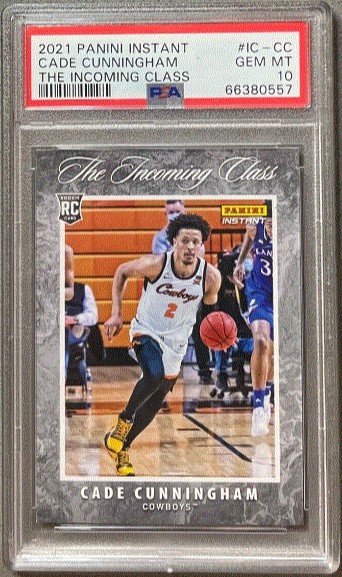 2021 Panini Instant Basketball NBA #IC-CC Cade Cunningham /2343 RC Incoming Class PSA 10