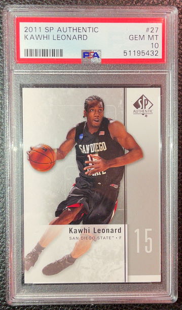 2011 SP Authentic Kawhi Leonard #27 PSA 10