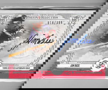 JIM RICE 2015 TOPPS MUSEUM COLLECTION AUTOGRAPH #14/399 -jersey# -RED SOX!!