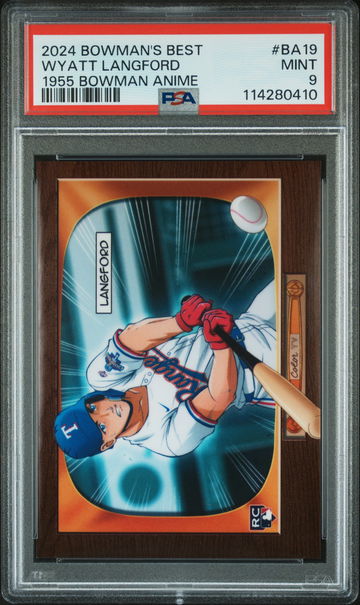2024 Bowman's Best 1955 Bowman Anime Wyatt Langford #BA19 PSA 9