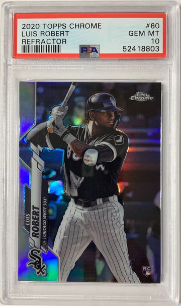 2020 Topps Chrome Luis Robert Refractor PSA 10 Gem Mint