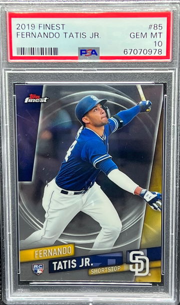 2019 Topps Finest Fernando Tatis Jr. PSA 10 Rookie