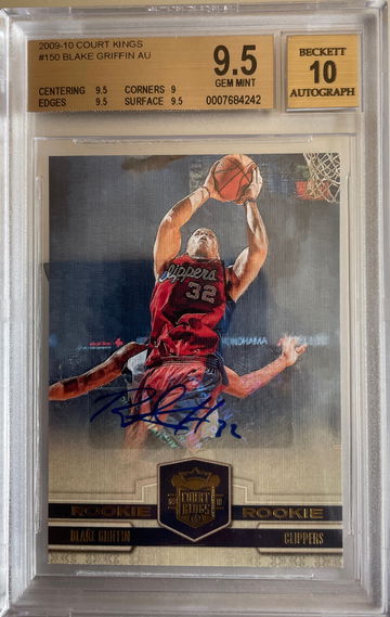 2009-10 Court Kings Blake Griffin Rookie /649 Autograph BGS 9.5/10