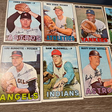 Lot of 20 1967 baseball NM