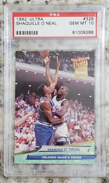 1992 Ultra SHAQUILLE O'NEAL #328 PSA 10