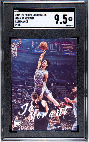 2019 Panini Chronicles Luminance Ja Morant Pink RC SGC 9.5