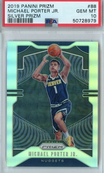 2019 Panini Prizm Silver Michael Porter Jr. PSA 10 GEM MINT