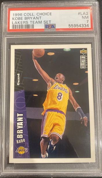 1996-97 UD Collector's Choice KOBE BRYANT Rookie  PSA 7 Brand New Slab!
