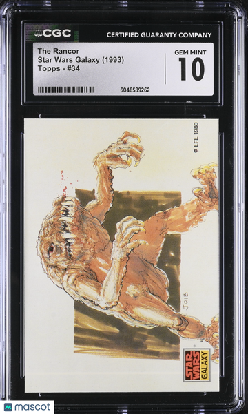 1993 Topps Star Wars Galaxy The Rancor #34 CGC 10