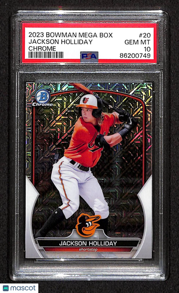 2023 Bowman Mega Box #20 Jackson Holliday Chrome PSA 10