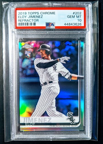 2019 Topps Chrome #202 Eloy Jimenez Rookie Refractor PSA 10